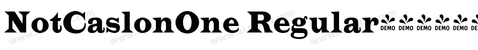 NotCaslonOne Regular字体转换